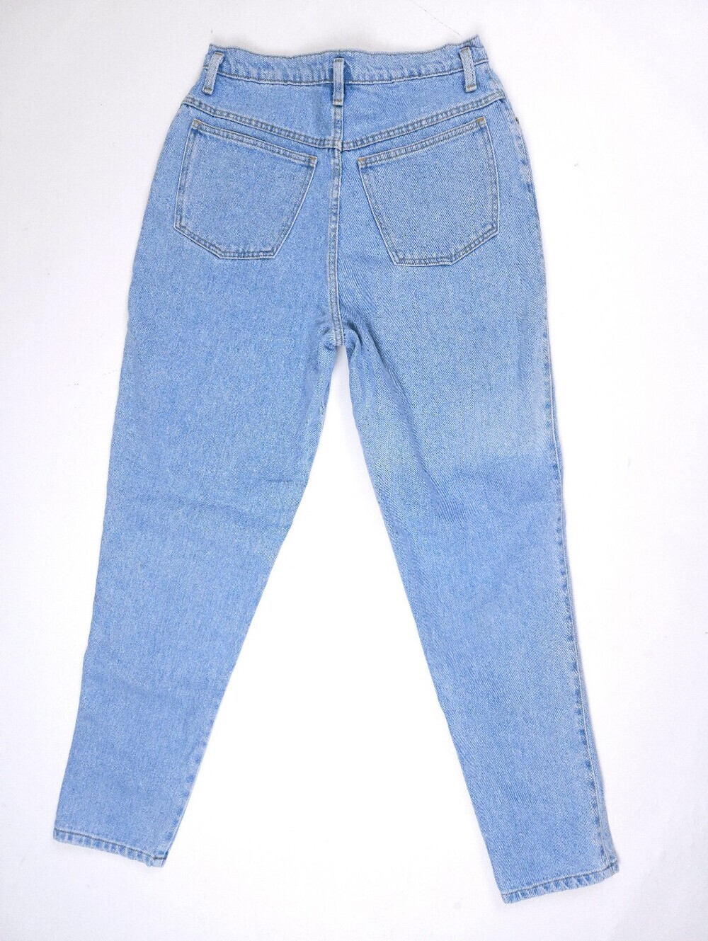 Sasson Vintage Blue Cotton Mom Jeans 90s Tapered High Waist 28x31 - Picture 12 of 14